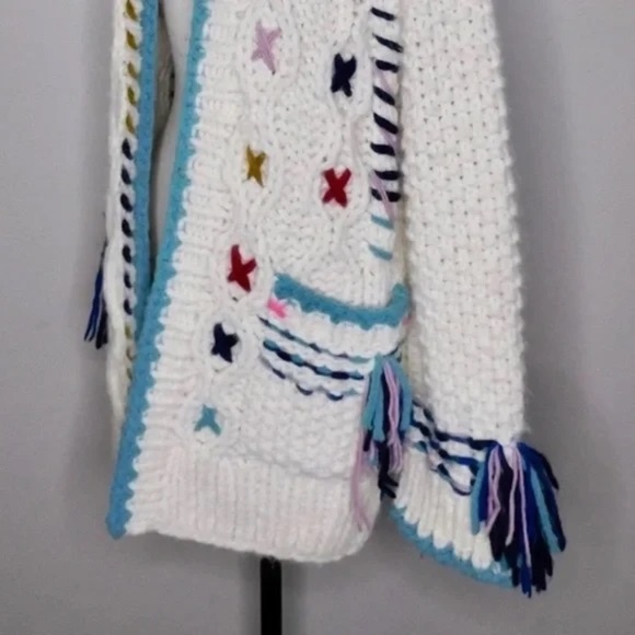 NWT!! ANTHROPOLOGIE Lima Handknit & Heartfelt Embroidered Cardigan Sweater XS/S - Picture 8 of 15